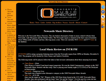 Tablet Screenshot of newcastlemusic.com
